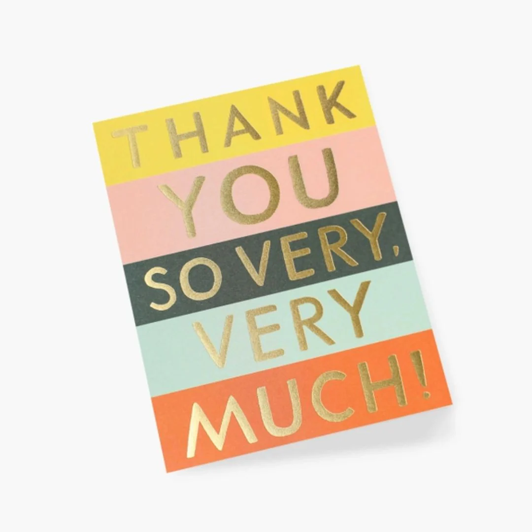 Colour Block Thank You Card - Image 2
