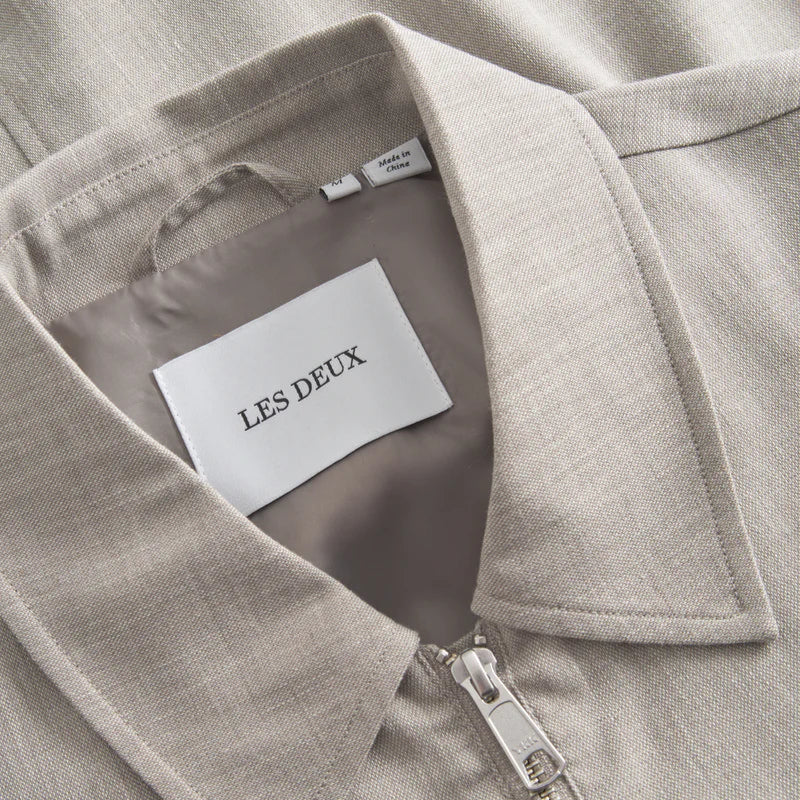Como Slub Coach Bomber Jacket (Light Sand) - Image 3