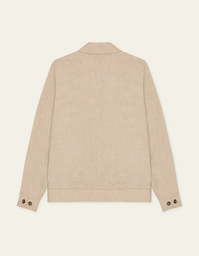 Como Slub Coach Jacket (Light Sand) - Image 2