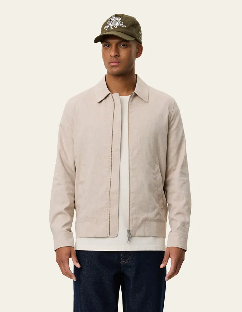 Como Slub Coach Jacket (Light Sand) - Image 3
