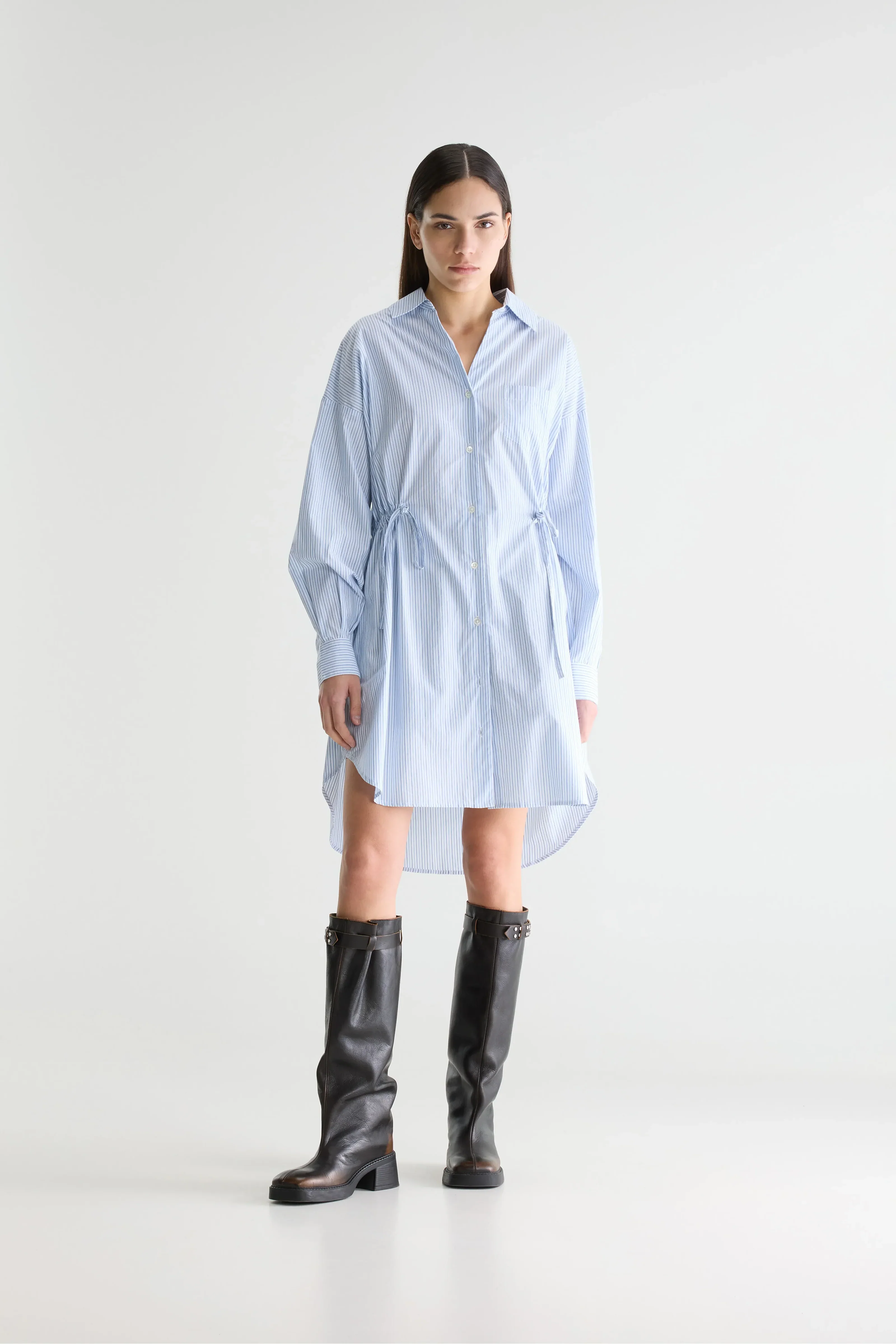 Coney Shirt Dress (Stripe A)