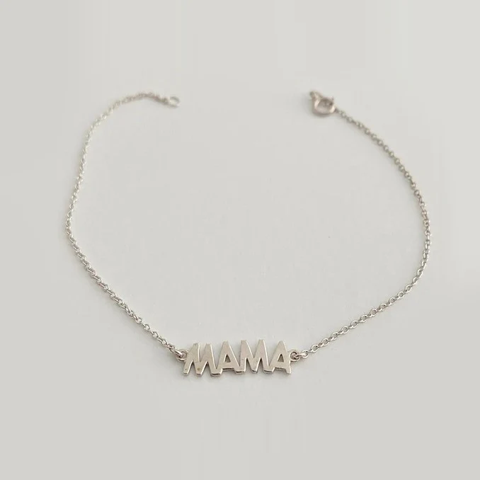 Mama Bracelet (White Gold)