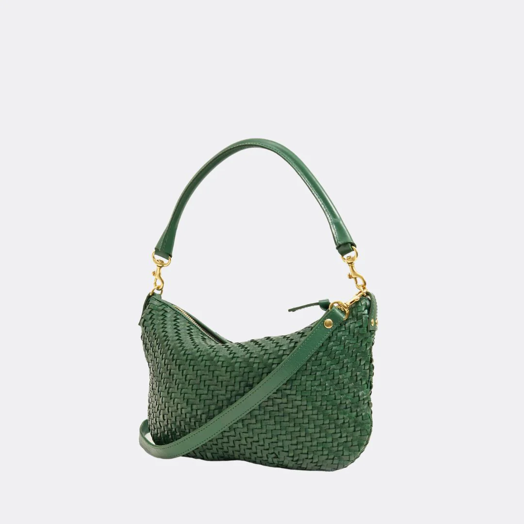 Petit Moyen Messenger (Evergreen Woven Zig Zag) - Image 3