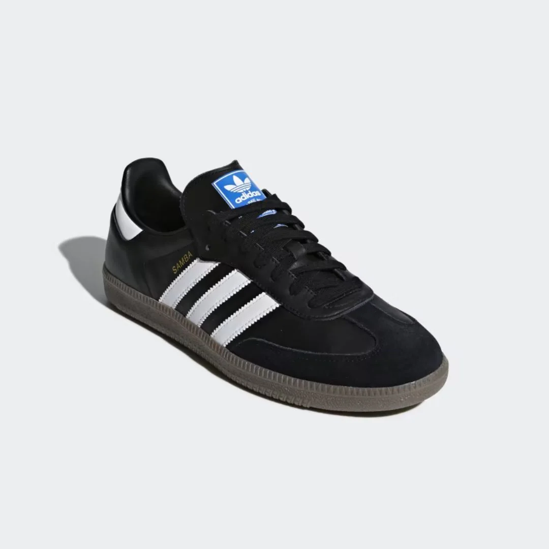 Samba OG Shoes (Core Black + Cloud White + Gum) - Image 3