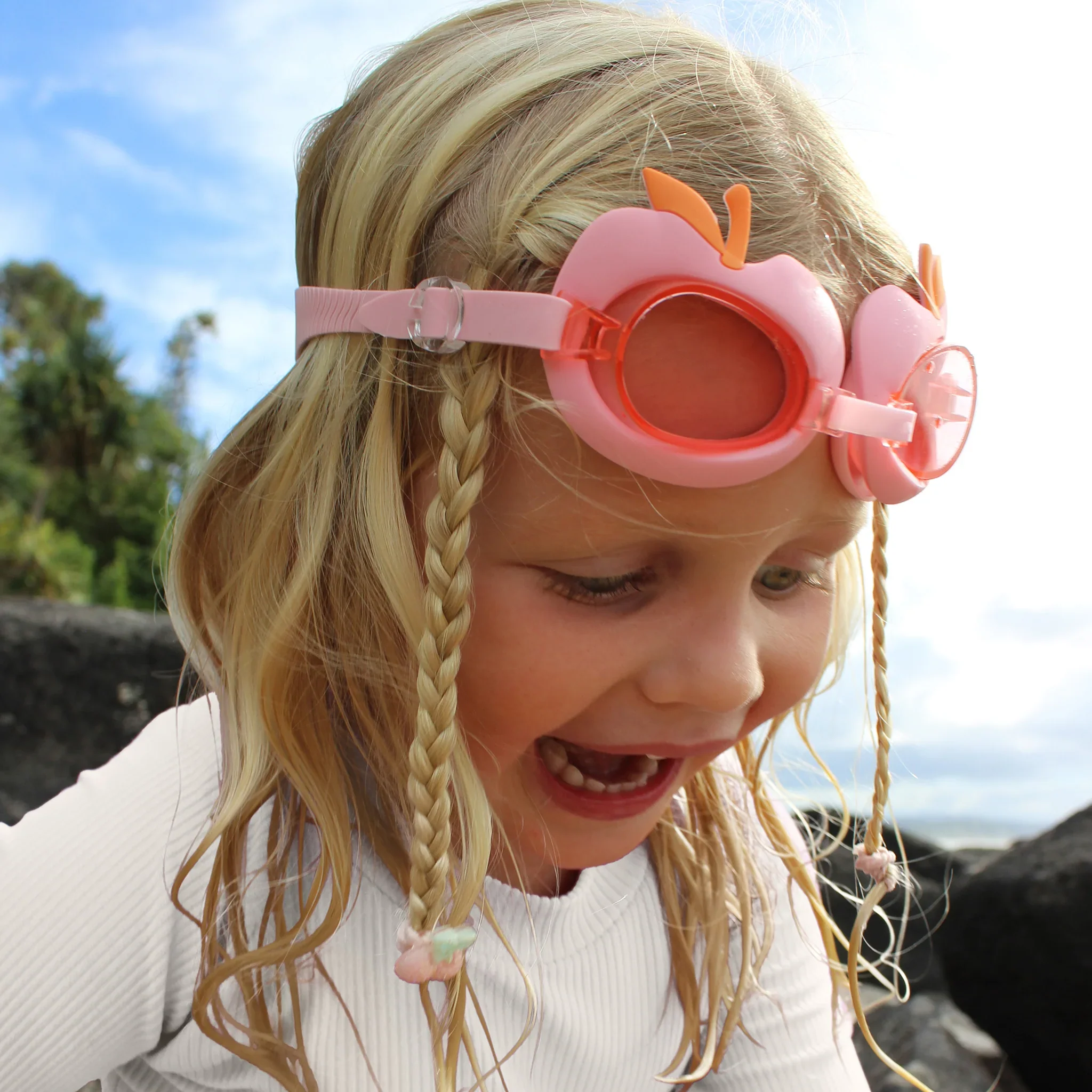 Cotton Candy Cherry Swim Goggles - Image 5