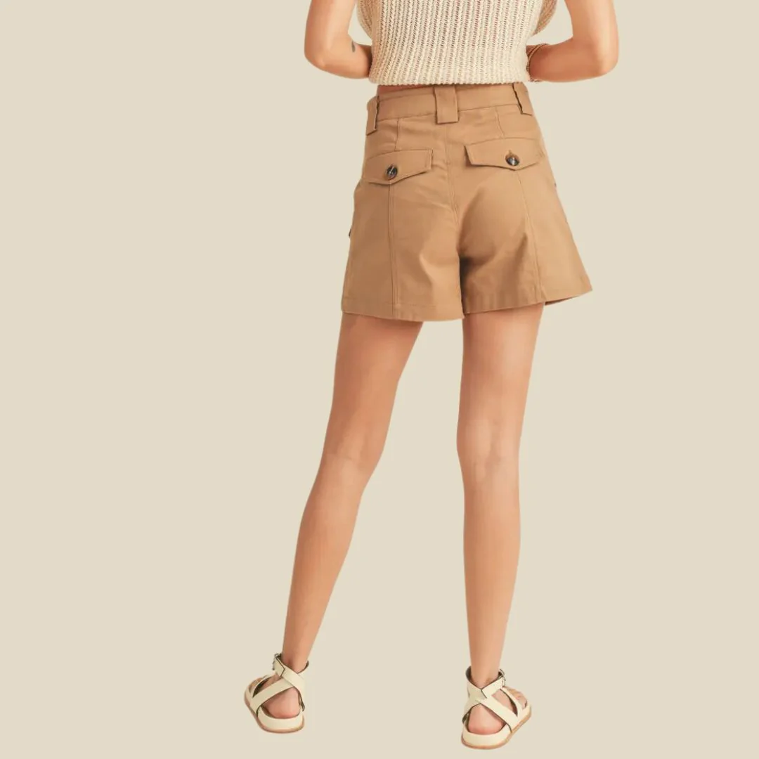 Cotton Cargo Shorts (Mocha) - Image 3