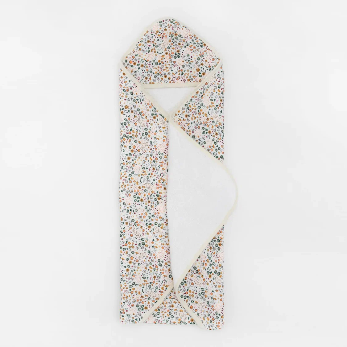 Cotton Hooded Towel & Wash Cloth (Pressed Petals) - Image 2