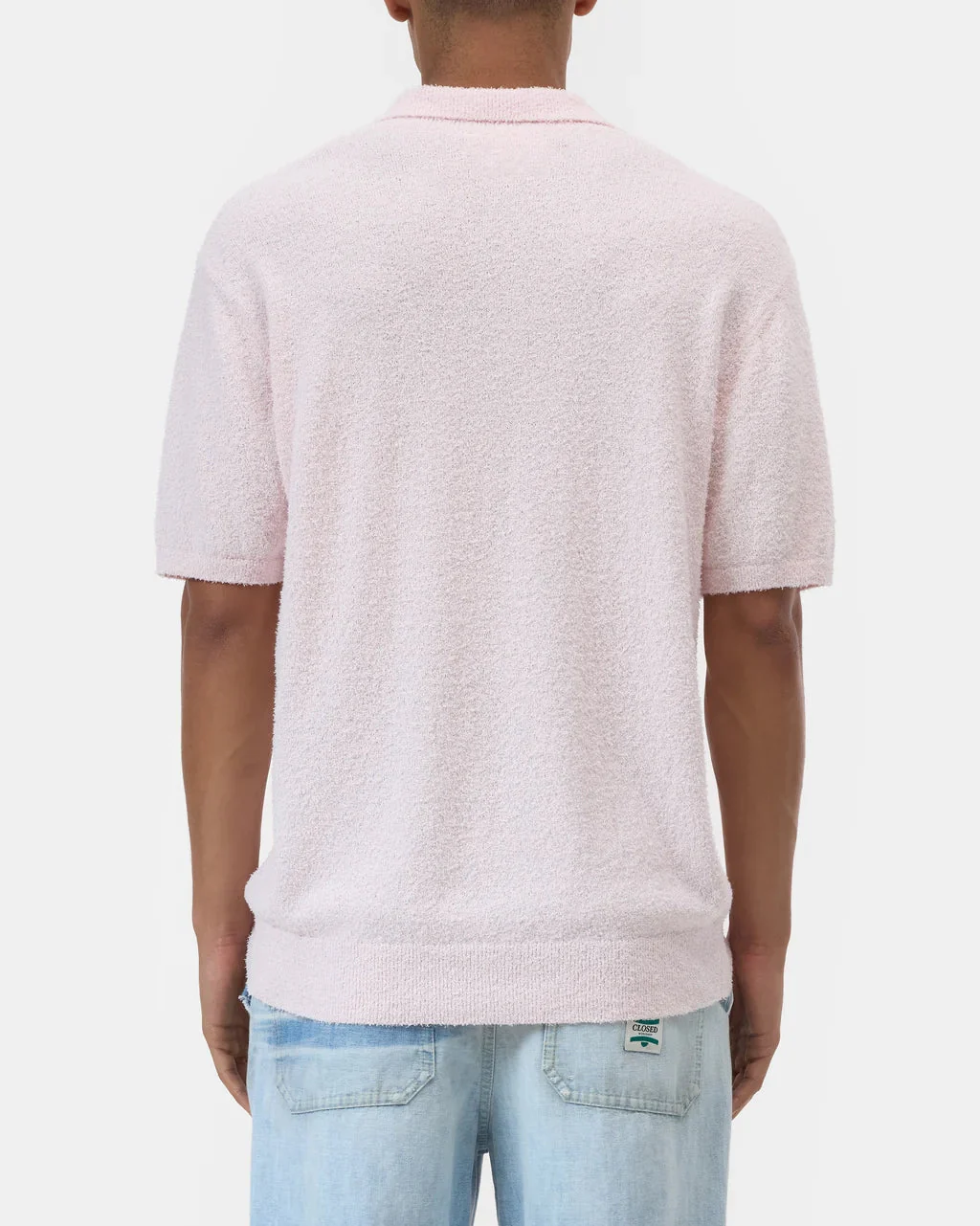 Cotton Knit Polo (Quartz Pink) - Image 4