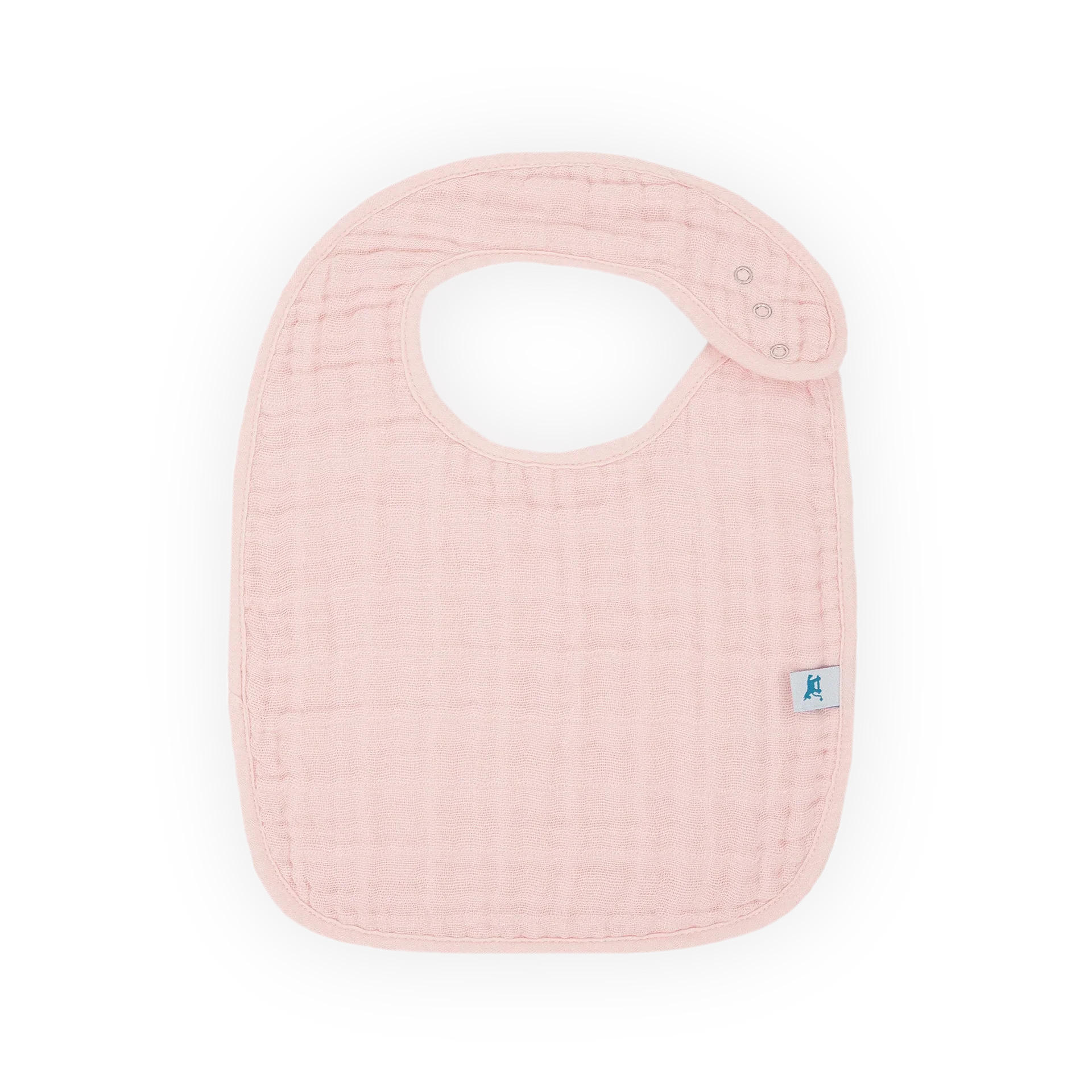 Cotton Muslin Classic Bib 3PK (Light Pink) - Image 2