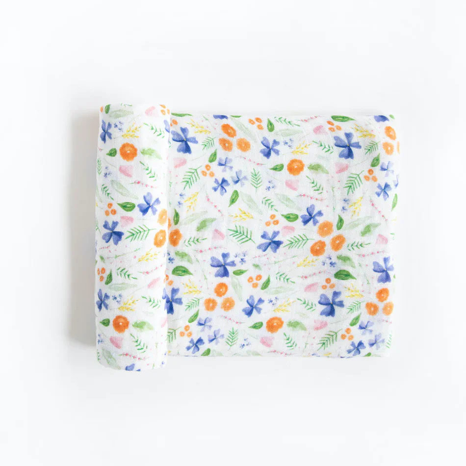 Cotton Muslin Swaddle (Mountain Bloom) - Image 3