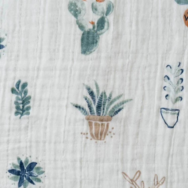 Cotton Muslin Swaddle (Prickle Pots) - Image 3