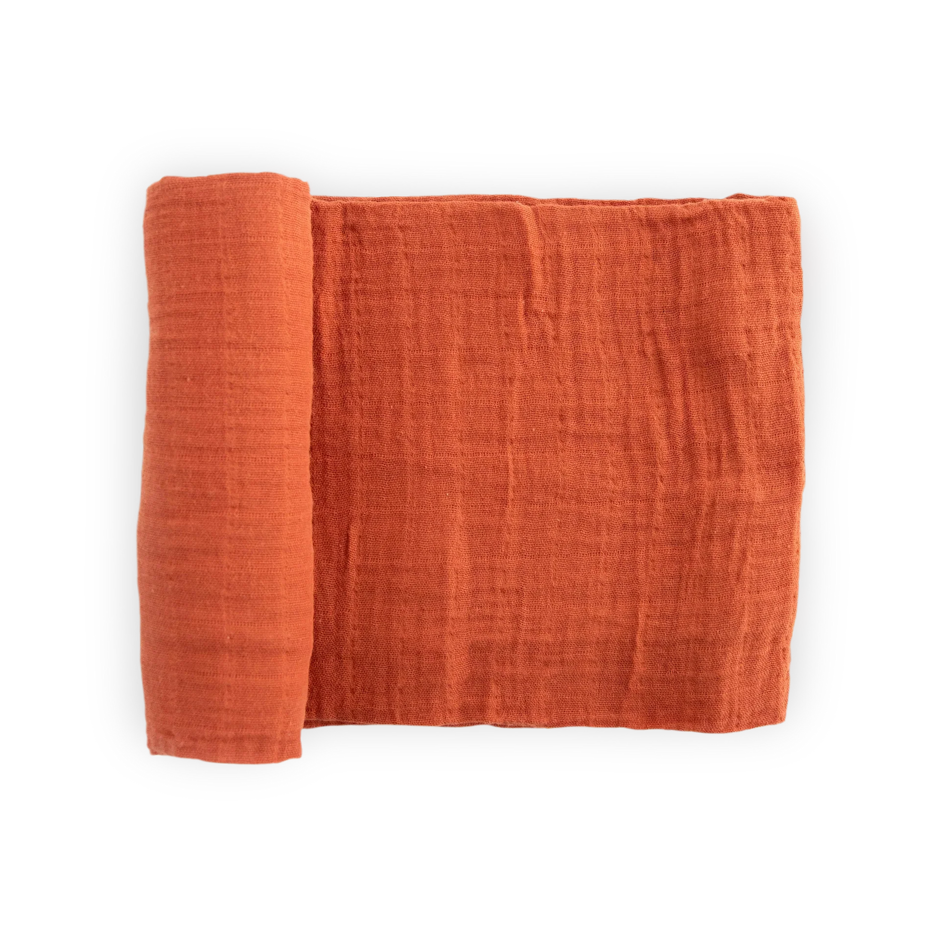 Cotton Muslin Swaddle (Rust)