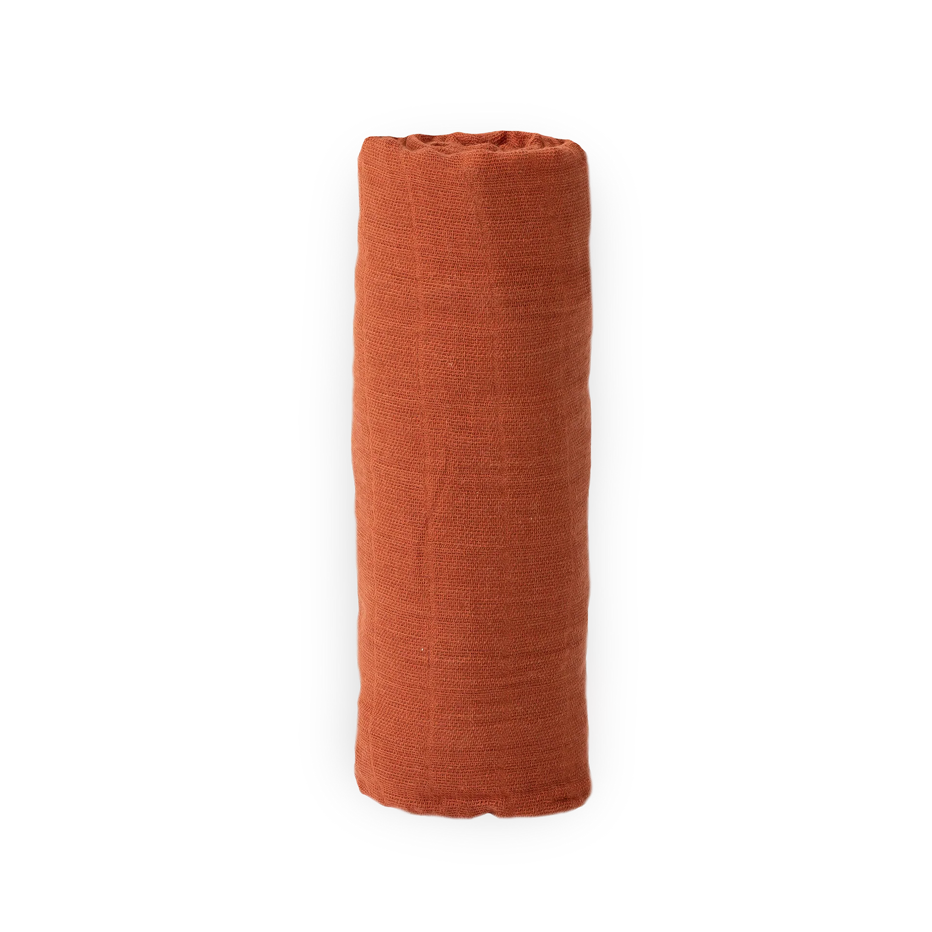 Cotton Muslin Swaddle (Rust) - Image 2