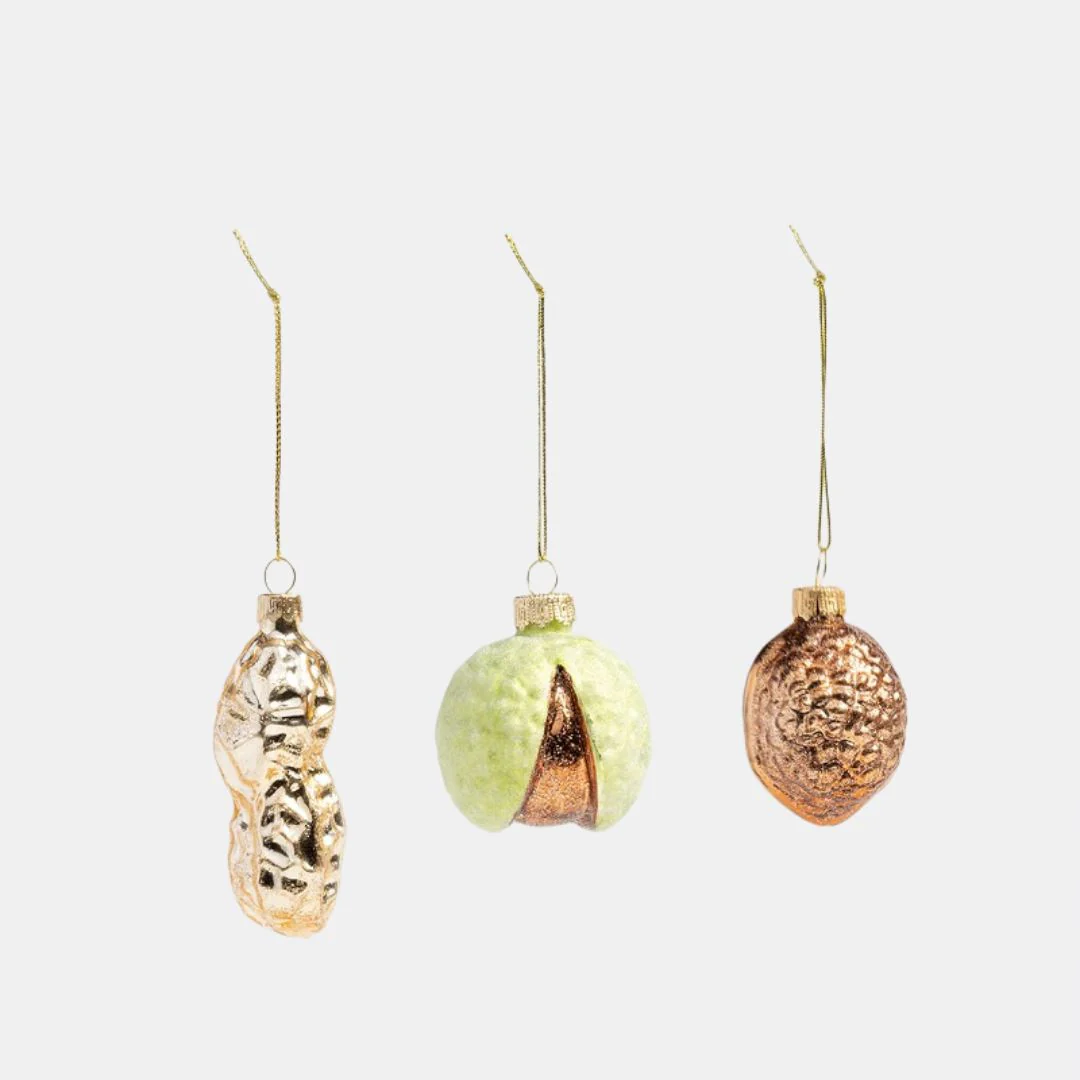 Glass Nut Ornament