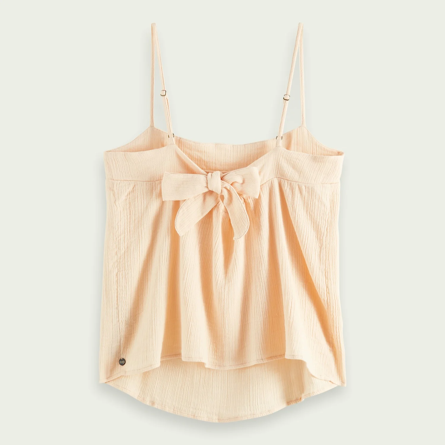 Crepe Organic Cotton Tank Top (Deep Peach) - Image 6