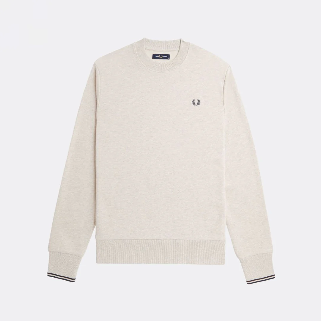 Crew Neck Sweatshirt (Porridge Marl + Anchor Grey) - Image 2