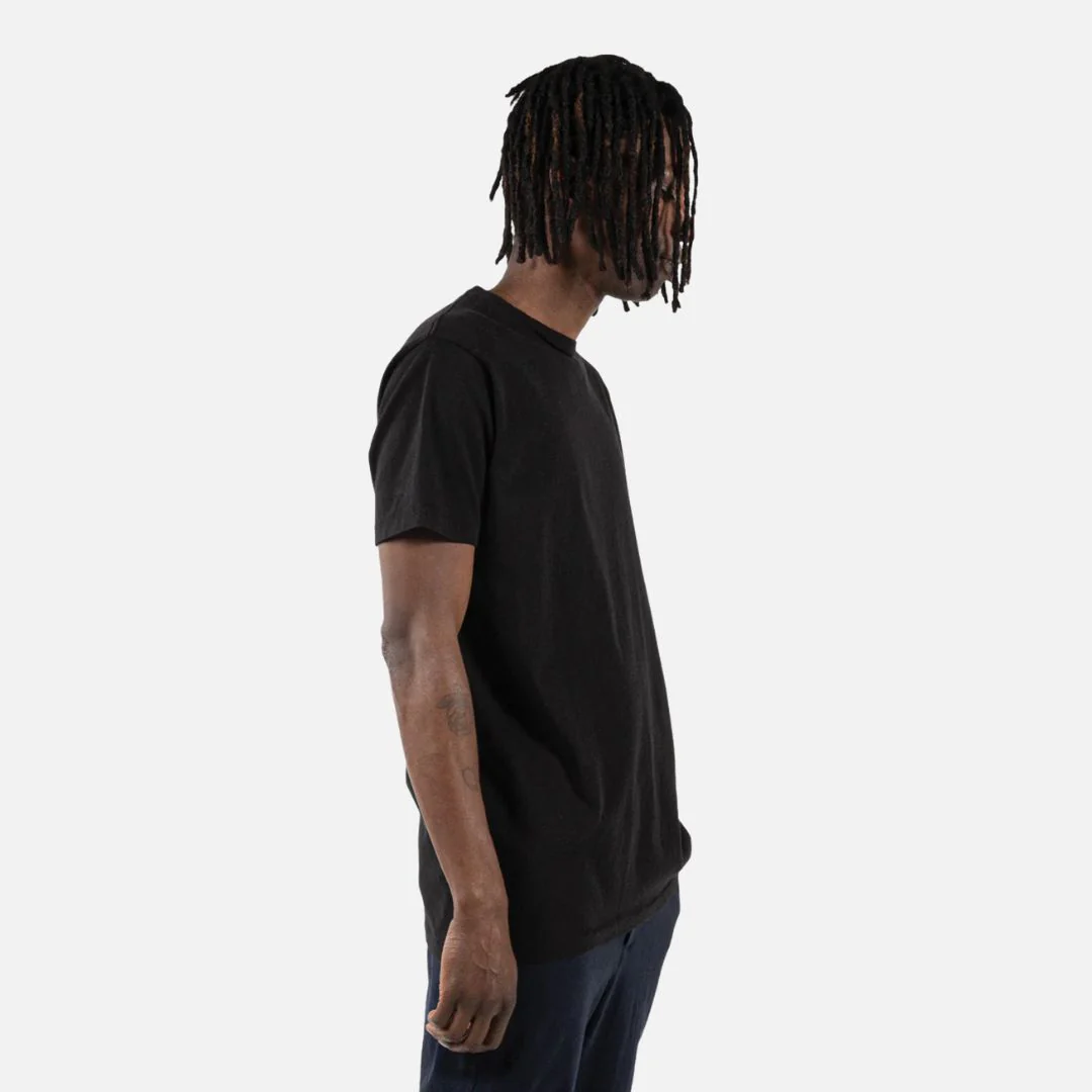 Crew Neck T-Shirt (Black) - Image 2