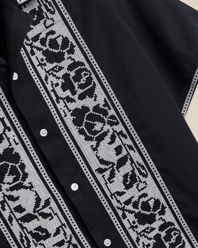 Cross Stitch Shirt (Black) - Image 3