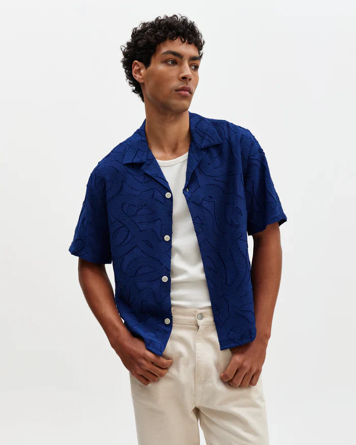 Curzon Jacquard Viscose Shirt - Image 3