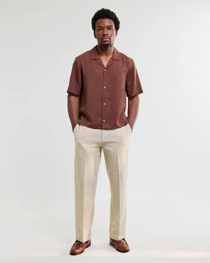 Curzon SS Shirt Drapey Tencel Twill - Image 5