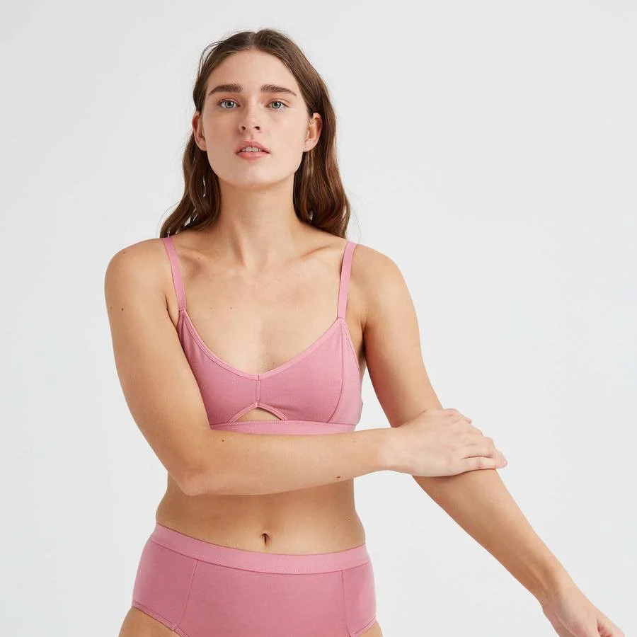 Cutout Bralette (Mauve Rose)