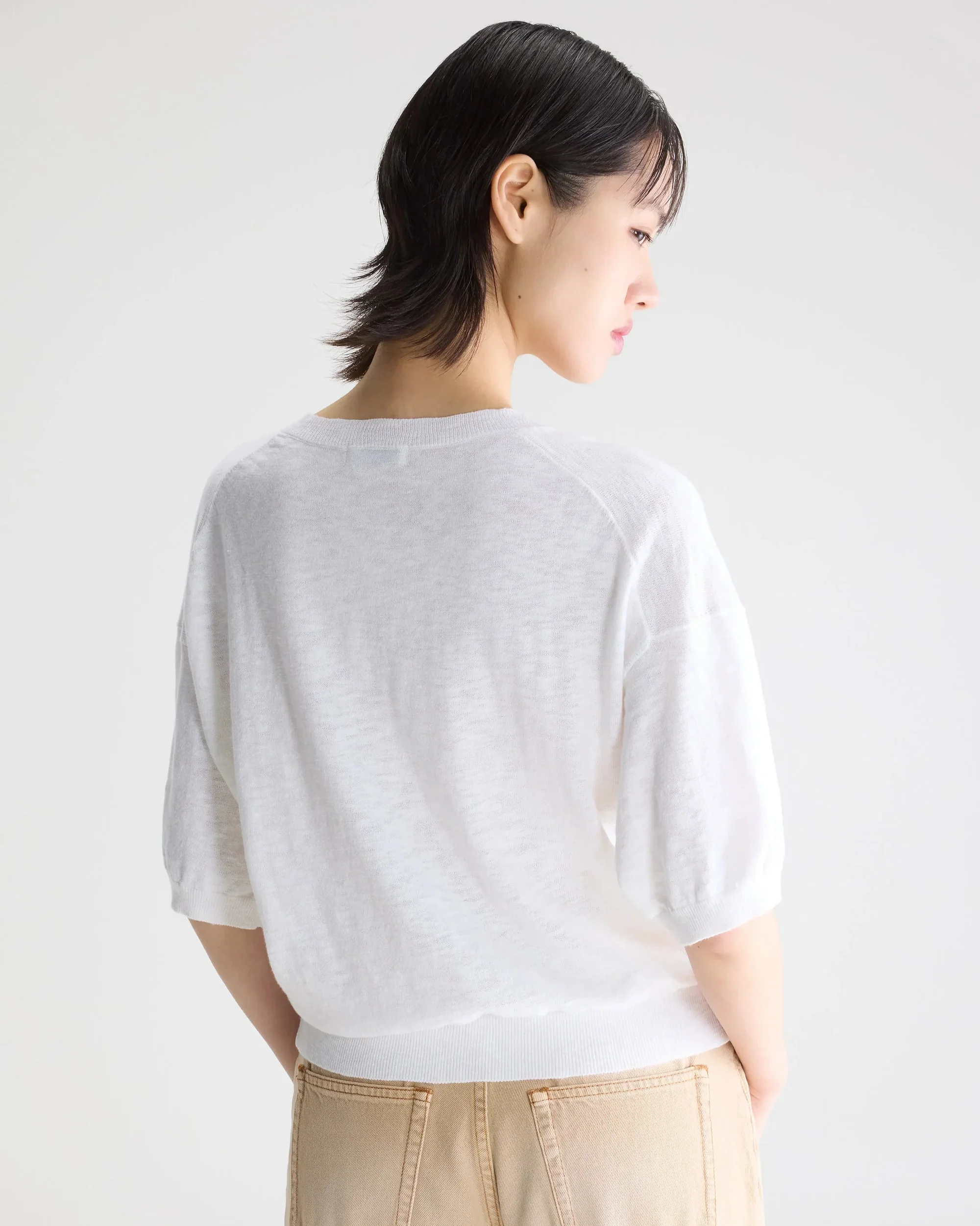 Dadif V-Neck Top (White) - Image 2
