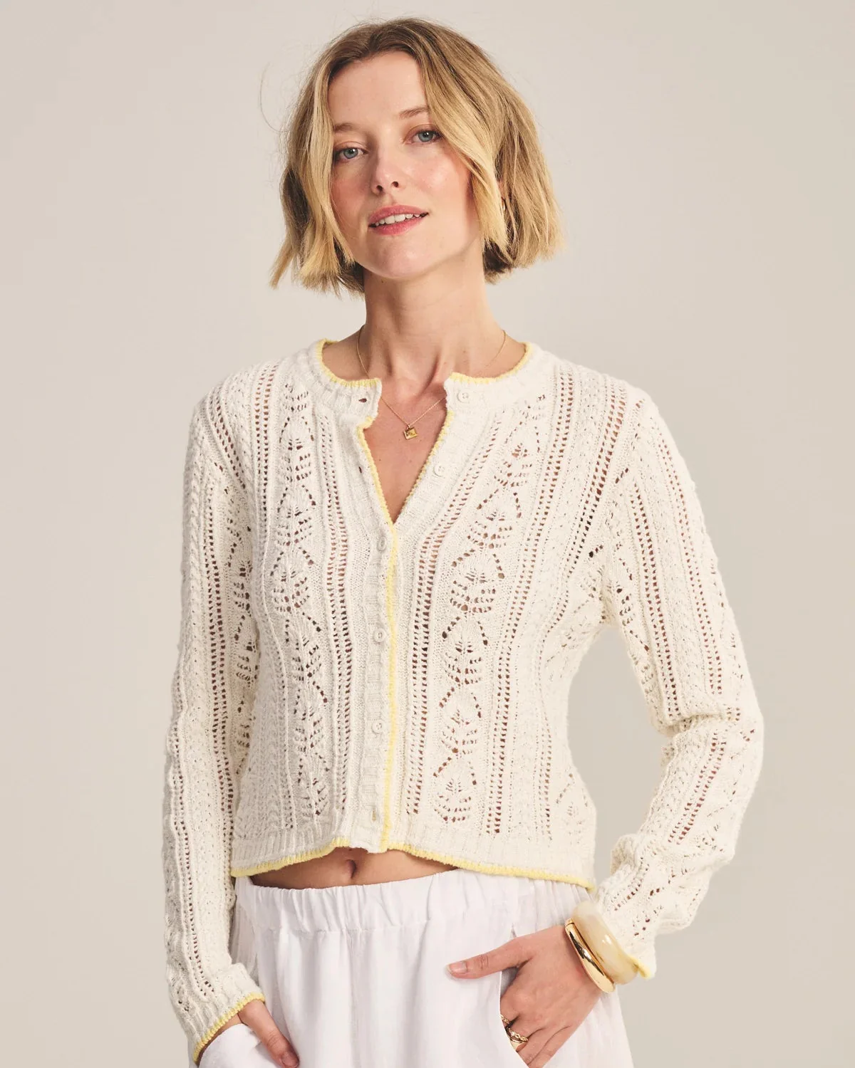 Daisy Cardigan (Ivory) - Image 3