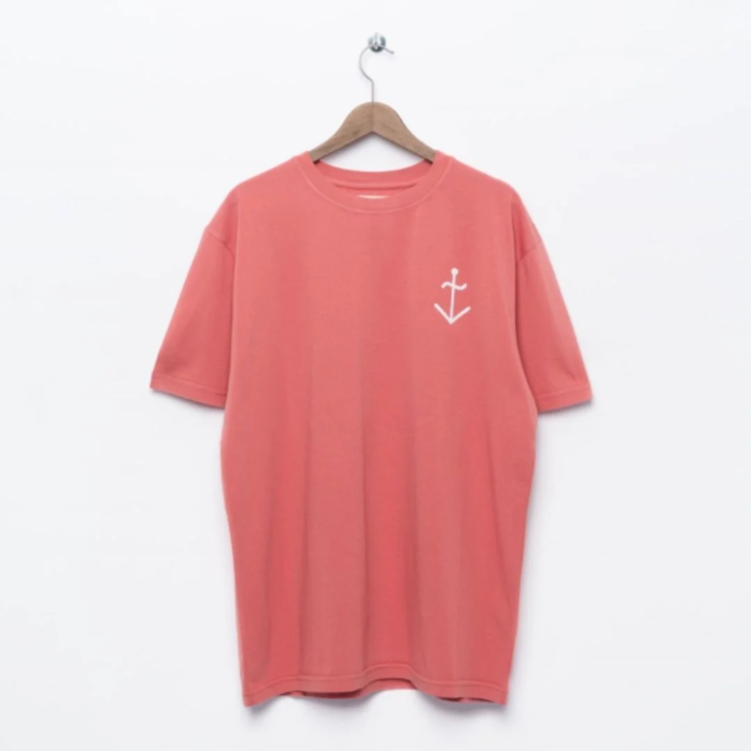 Dantas Logo T-Shirt (Spiced Coral + Ecru Logo) - Image 2
