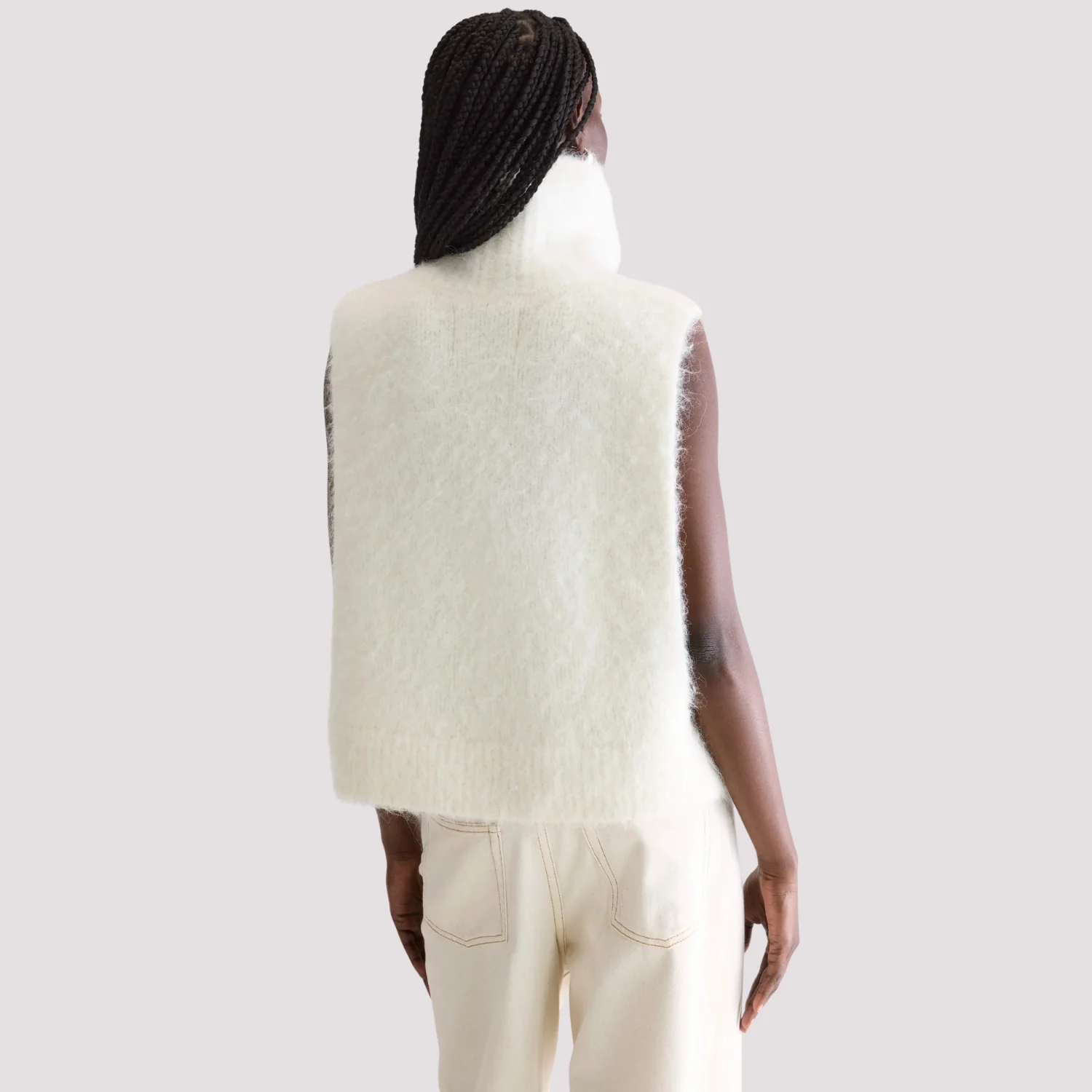 Daren Sleeveless Sweater (Natural) - Image 3
