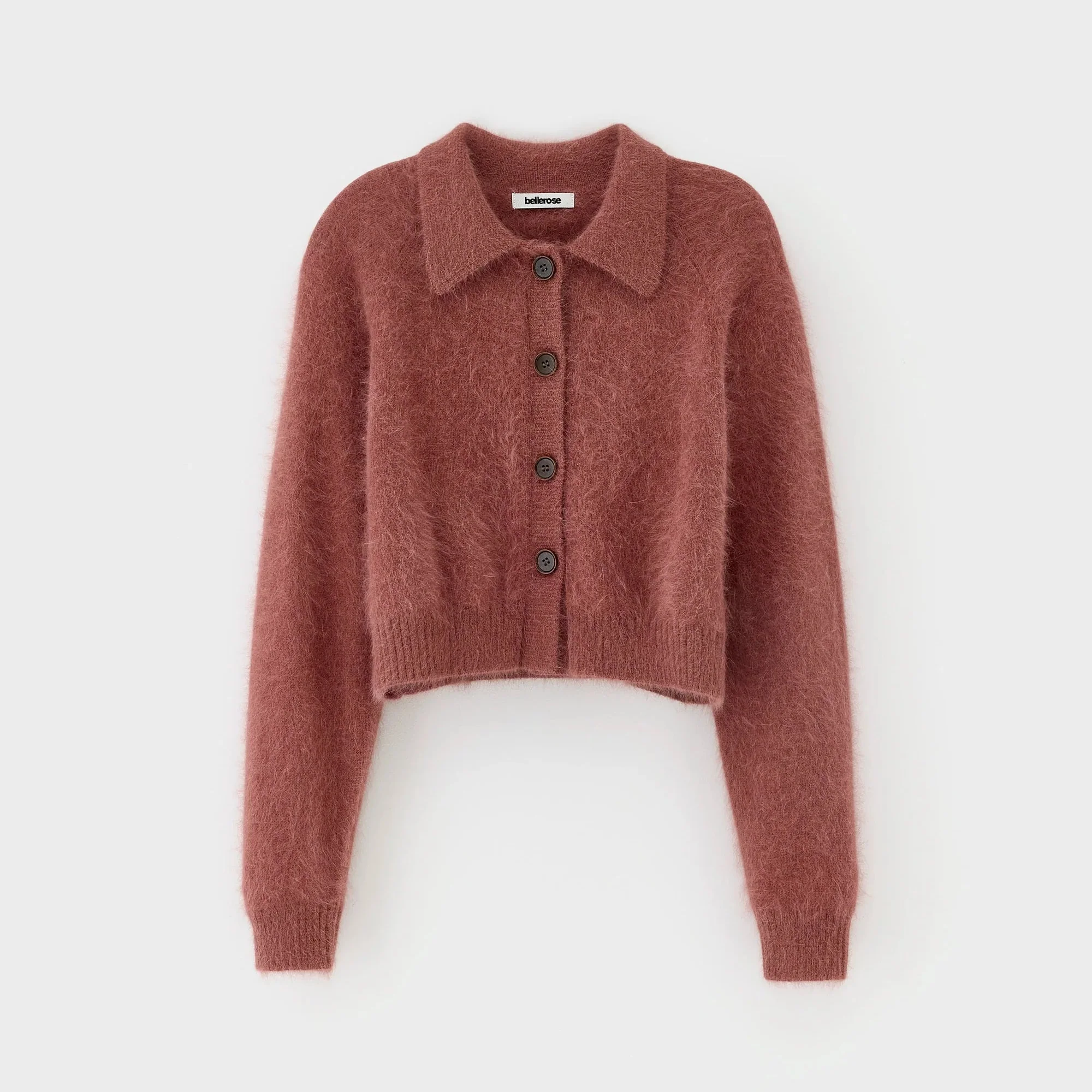 Datco Angora-Blend Cardigan (Mahogany) - Image 3