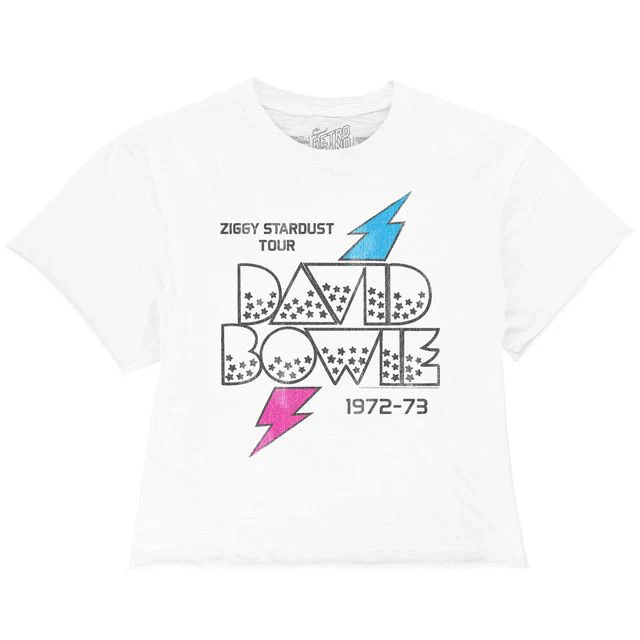 David Bowie Ziggy Stardust Lightning Bolt Tee (Antique White)