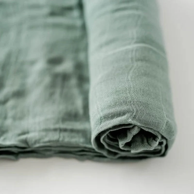 Deluxe Muslin Swaddle (Sage) - Image 2