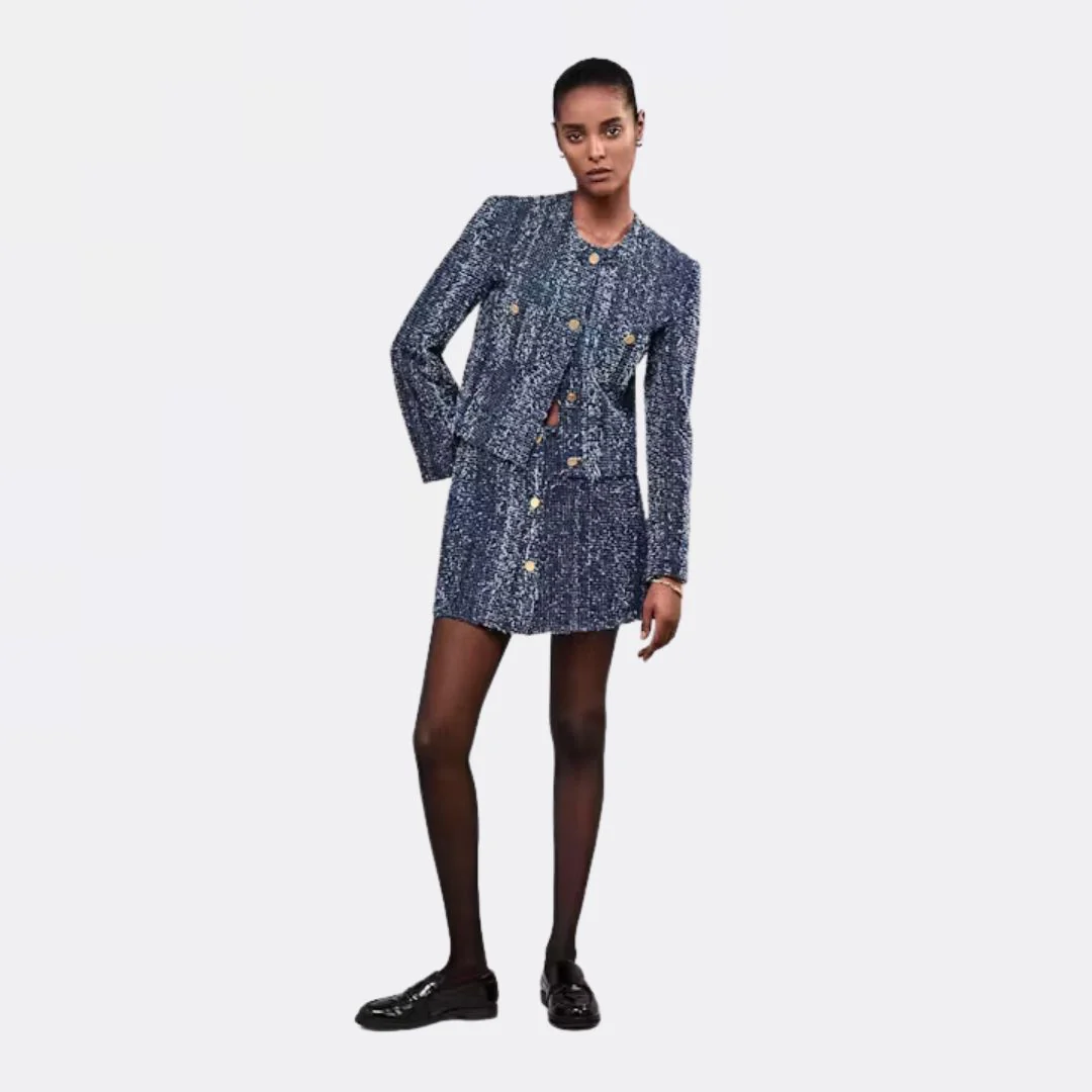 Denim Boucle Skirt (Magic) - Image 3