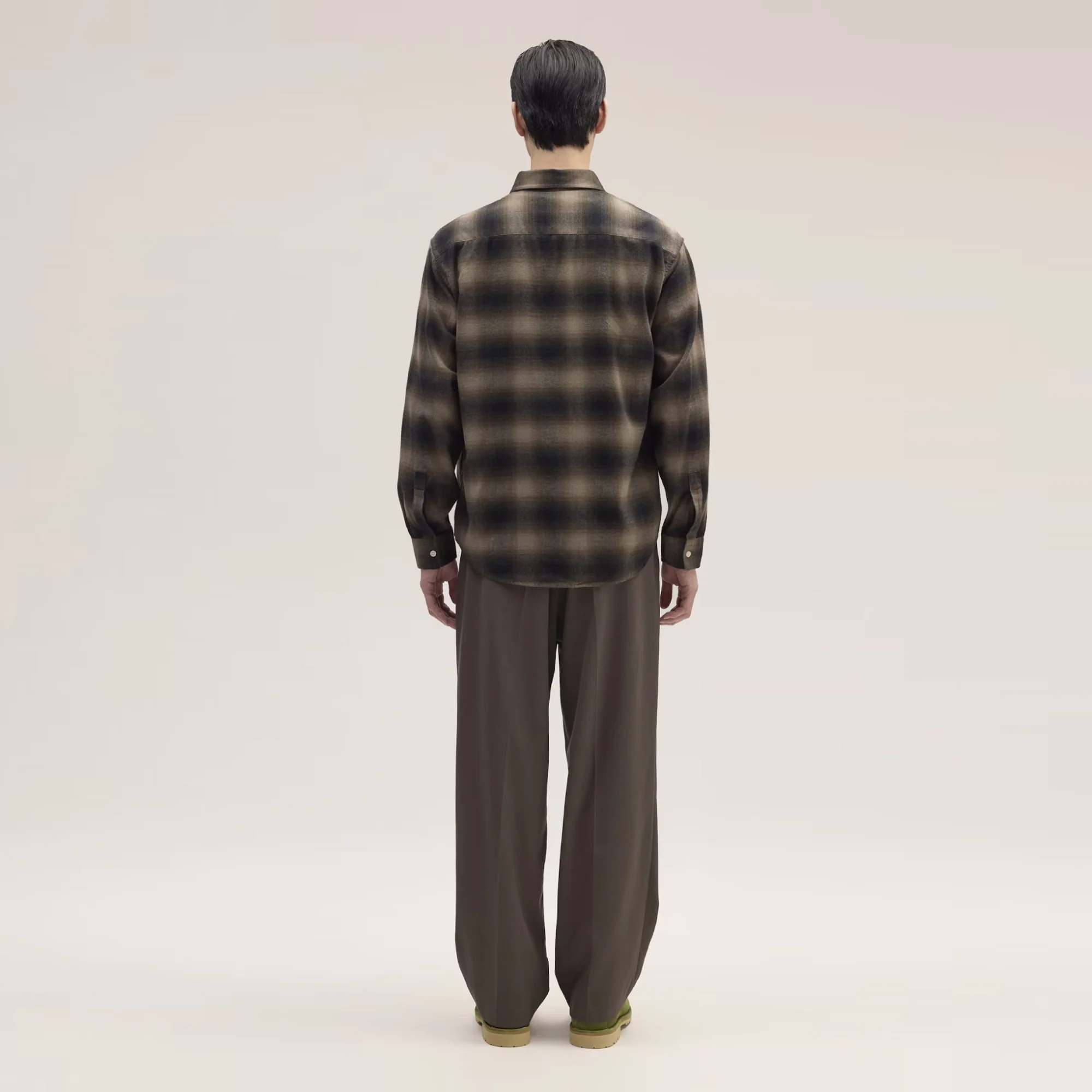Deon 5465 Flannel Shirt (Black Check) - Image 3