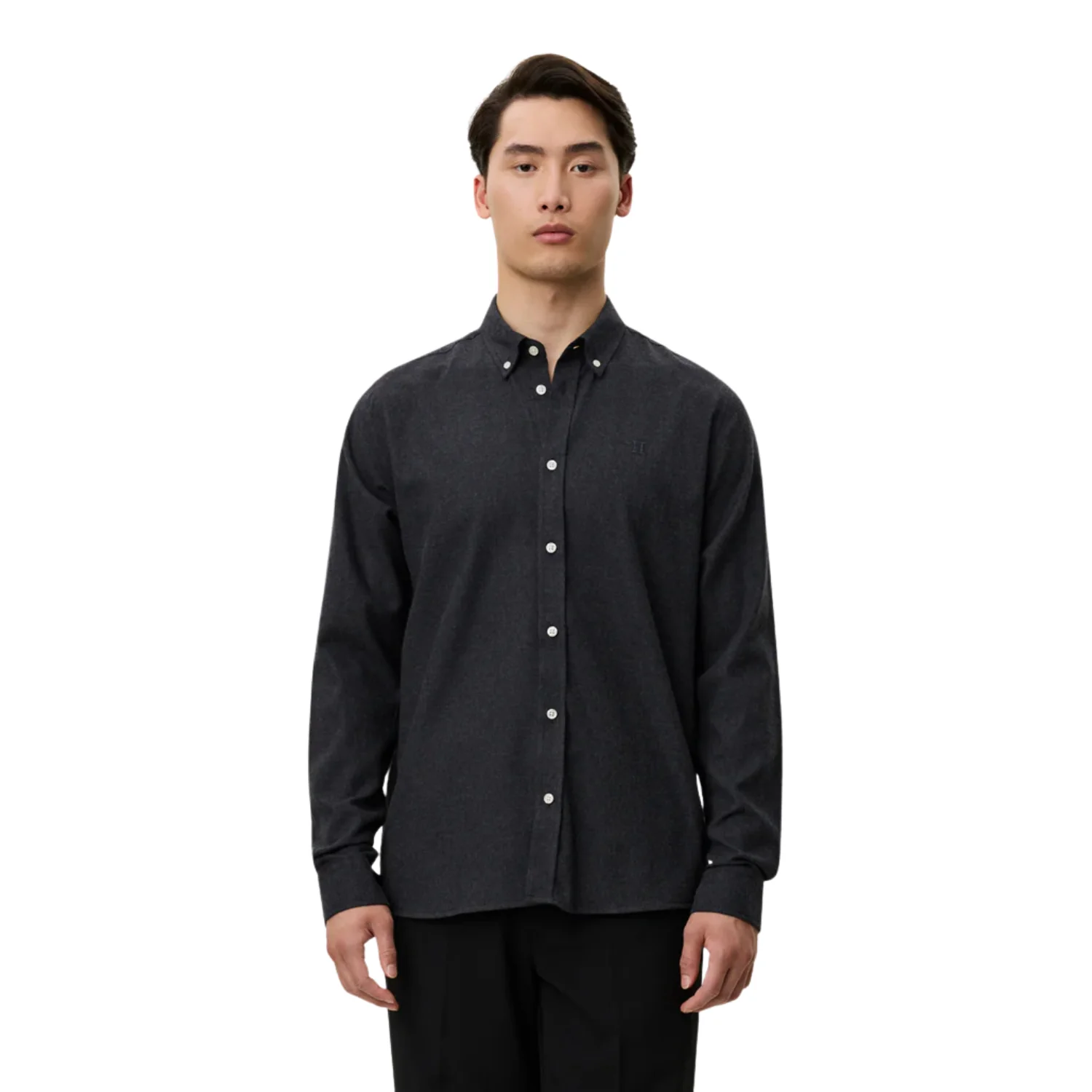 Desert Reg Shirt (Charcoal Melange) - Image 3