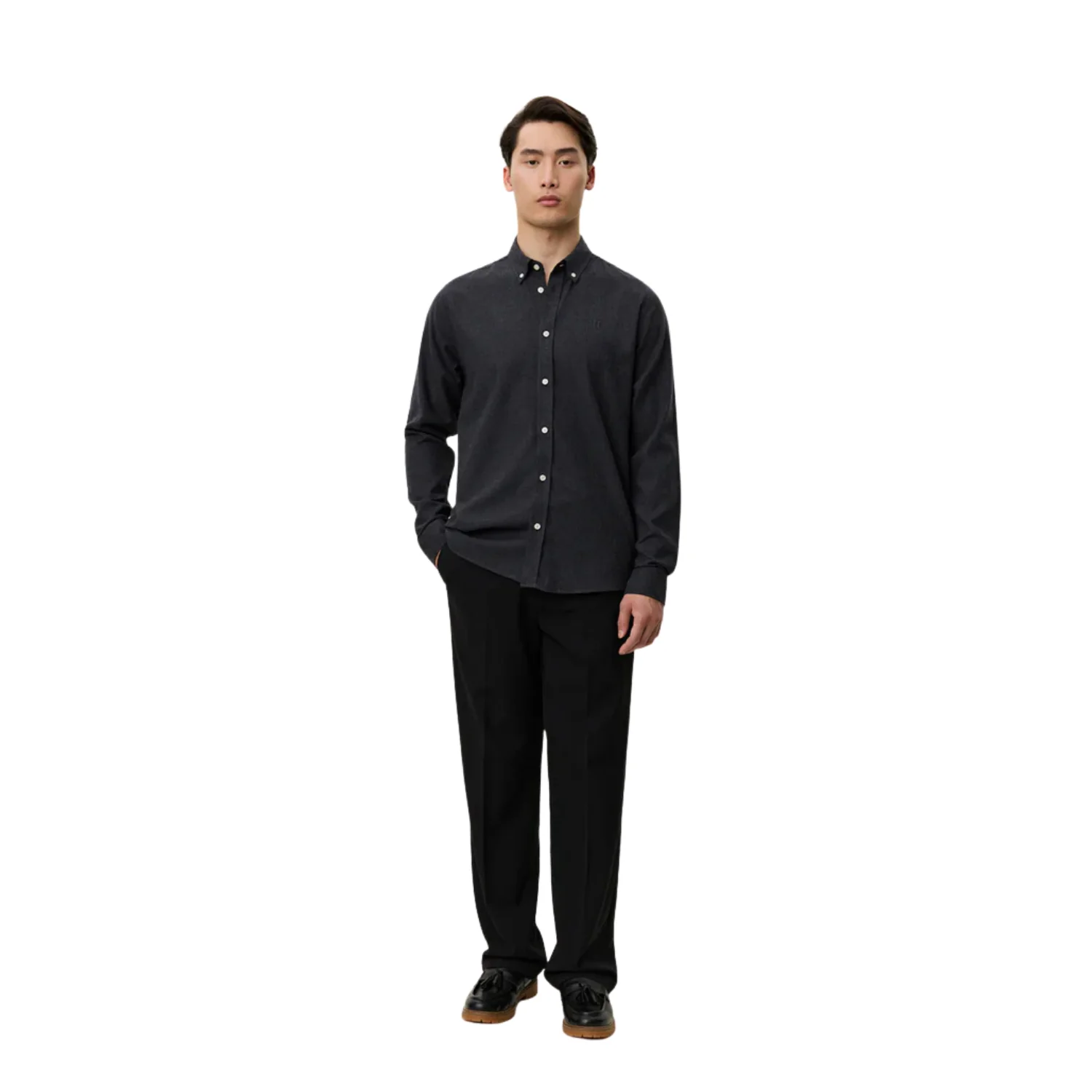 Desert Reg Shirt (Charcoal Melange) - Image 5