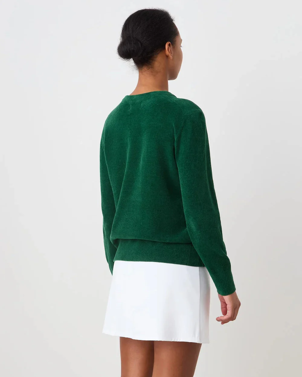Deuce Chenille Sweater Women (Green) - Image 2