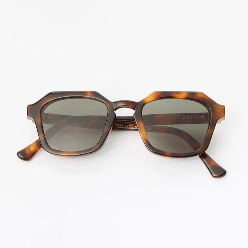 Diego Sunglasses (Tortoise + Green)