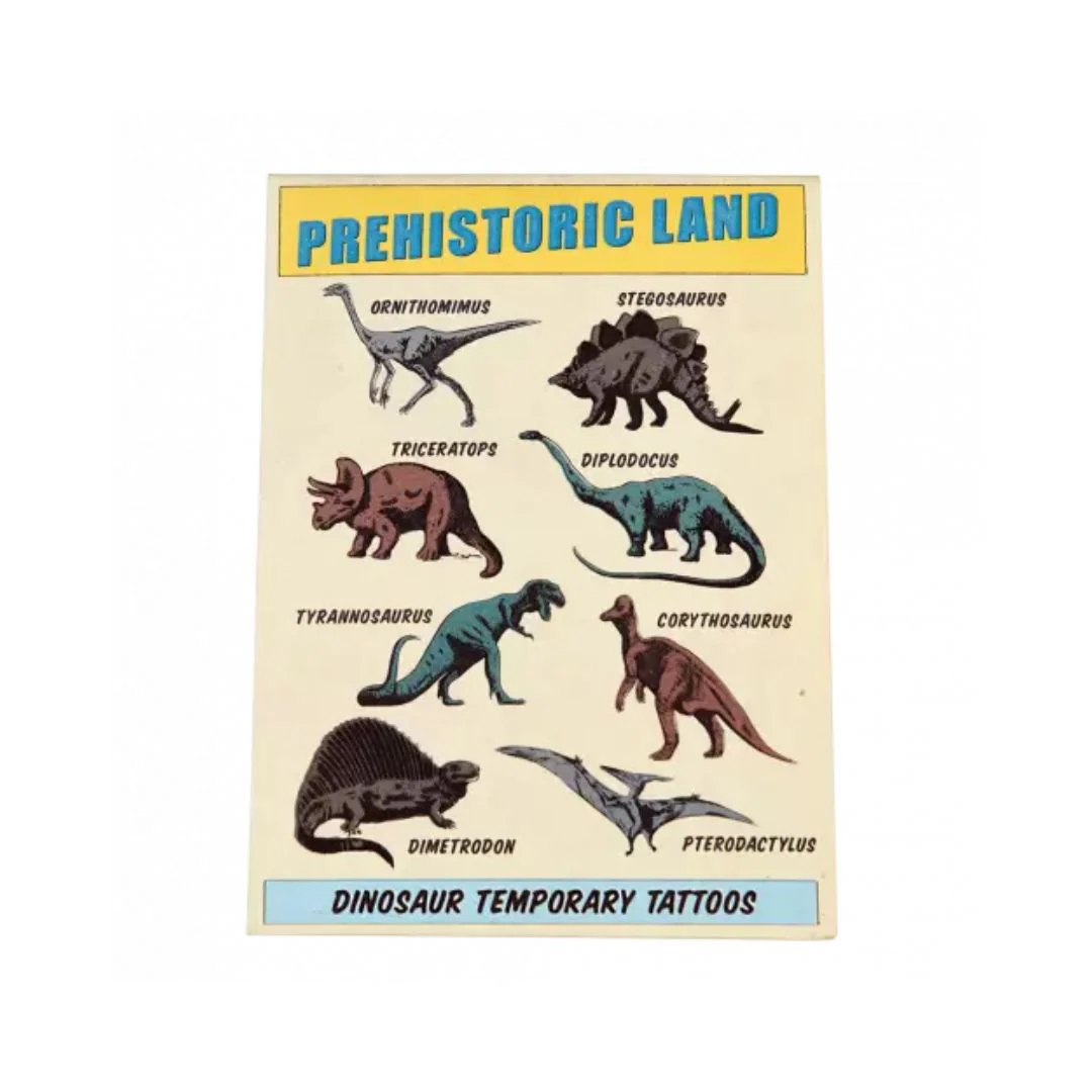 Dinosaur Temporary Tattoos (2 Sheets)