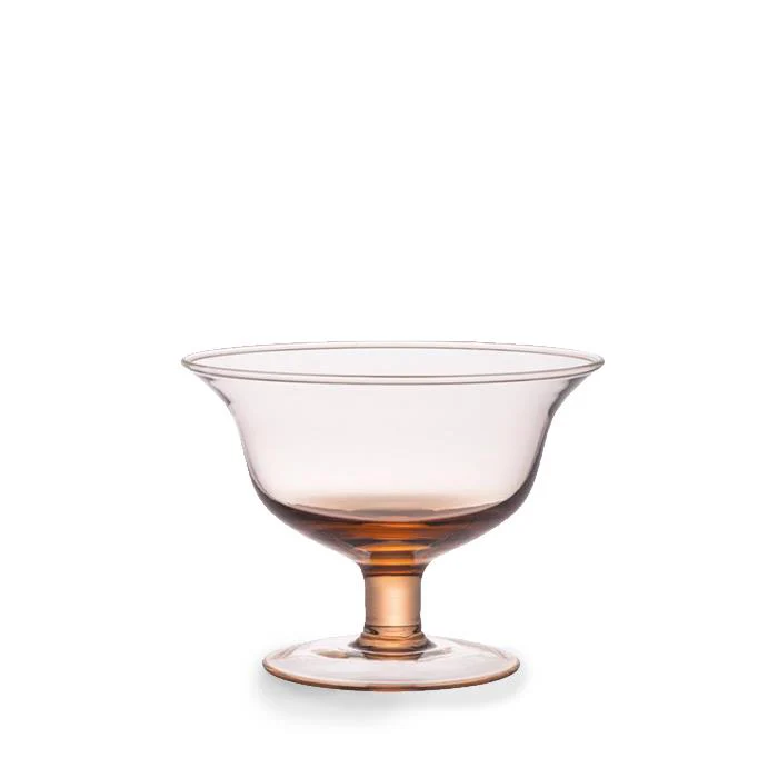 Diseguale Coupe Glass (Orange)