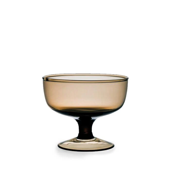 Diseguale Coupe Glass (Smoke)