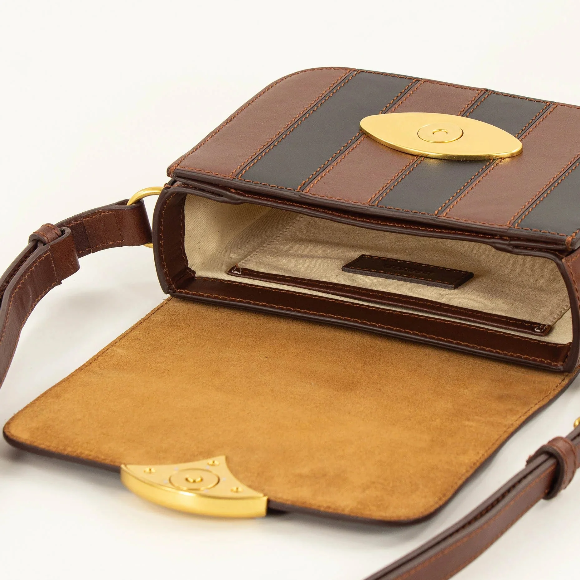 Diviluz Mimo Box Bag (Black Brown Stripes) - Image 5