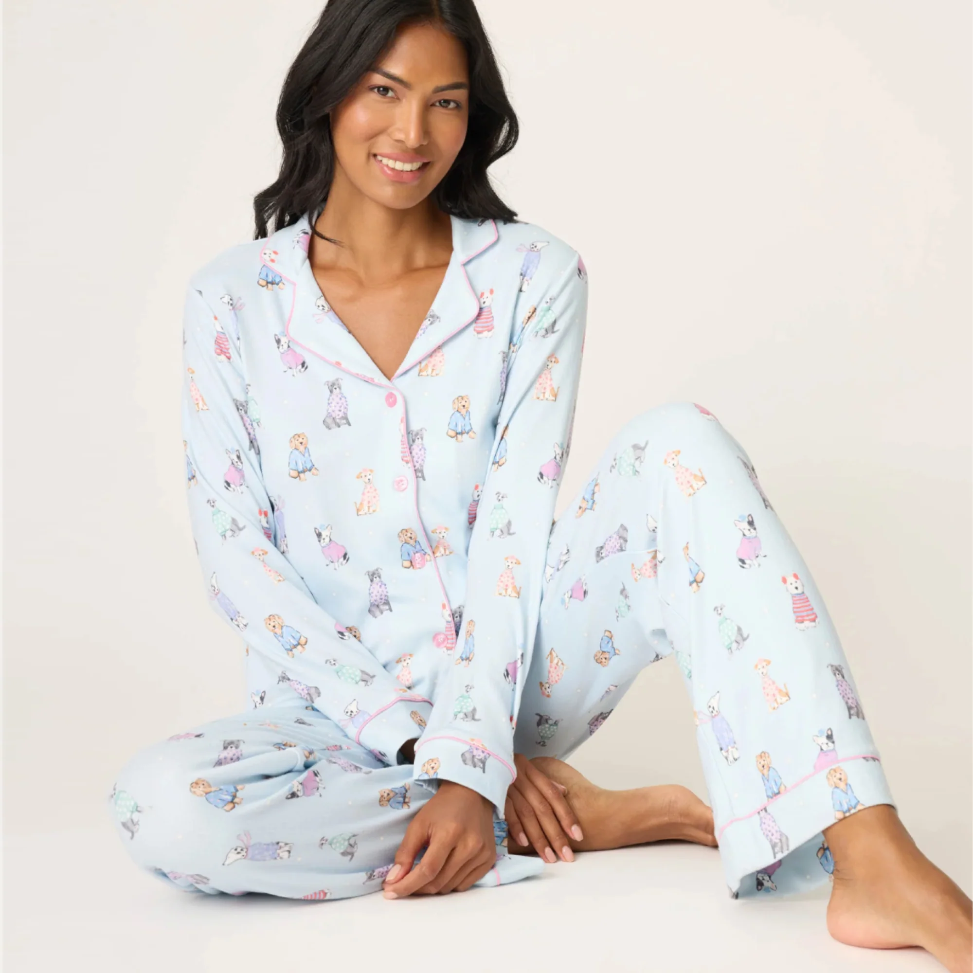 Doggone Cold PJ Set (Blue Haze)