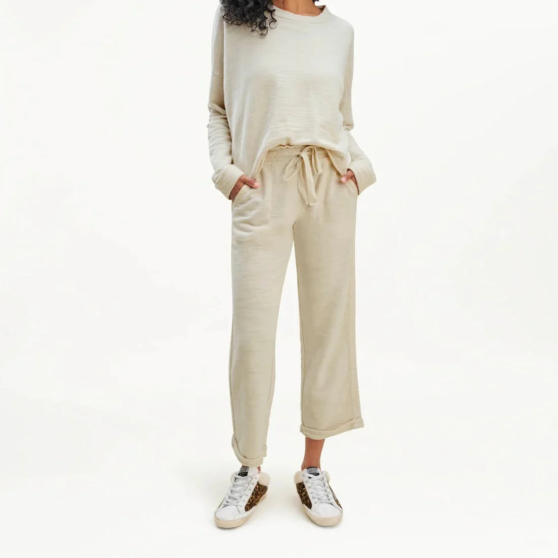 Dolan Heathered Pant (Porcelain)
