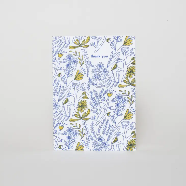 Doodle Flower Thank You Card (Set of 6) - Image 3
