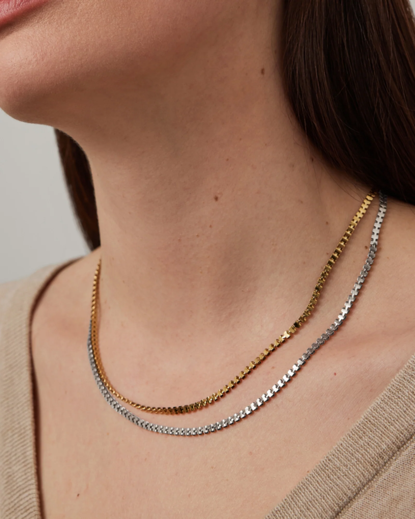 Double Amalfi Chain Necklace - Image 4