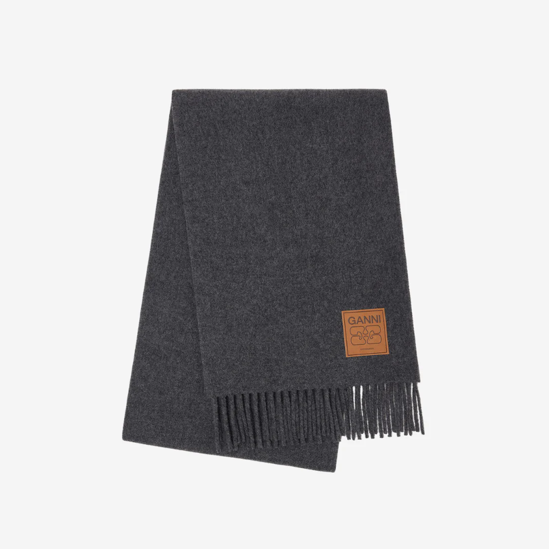 Double Face Wool Solid Scarf
