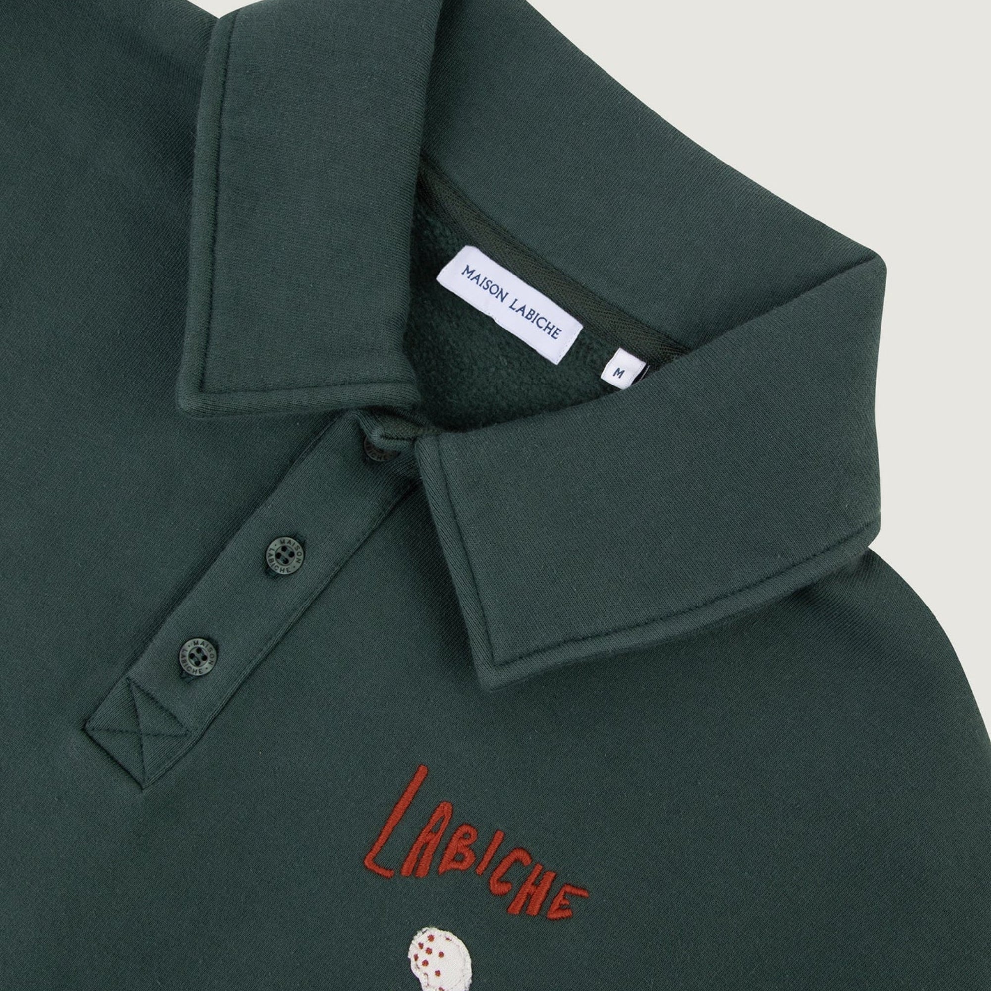 "Drapeau Labiche" Hillairet Sweatshirt (Oak Green) - Image 2