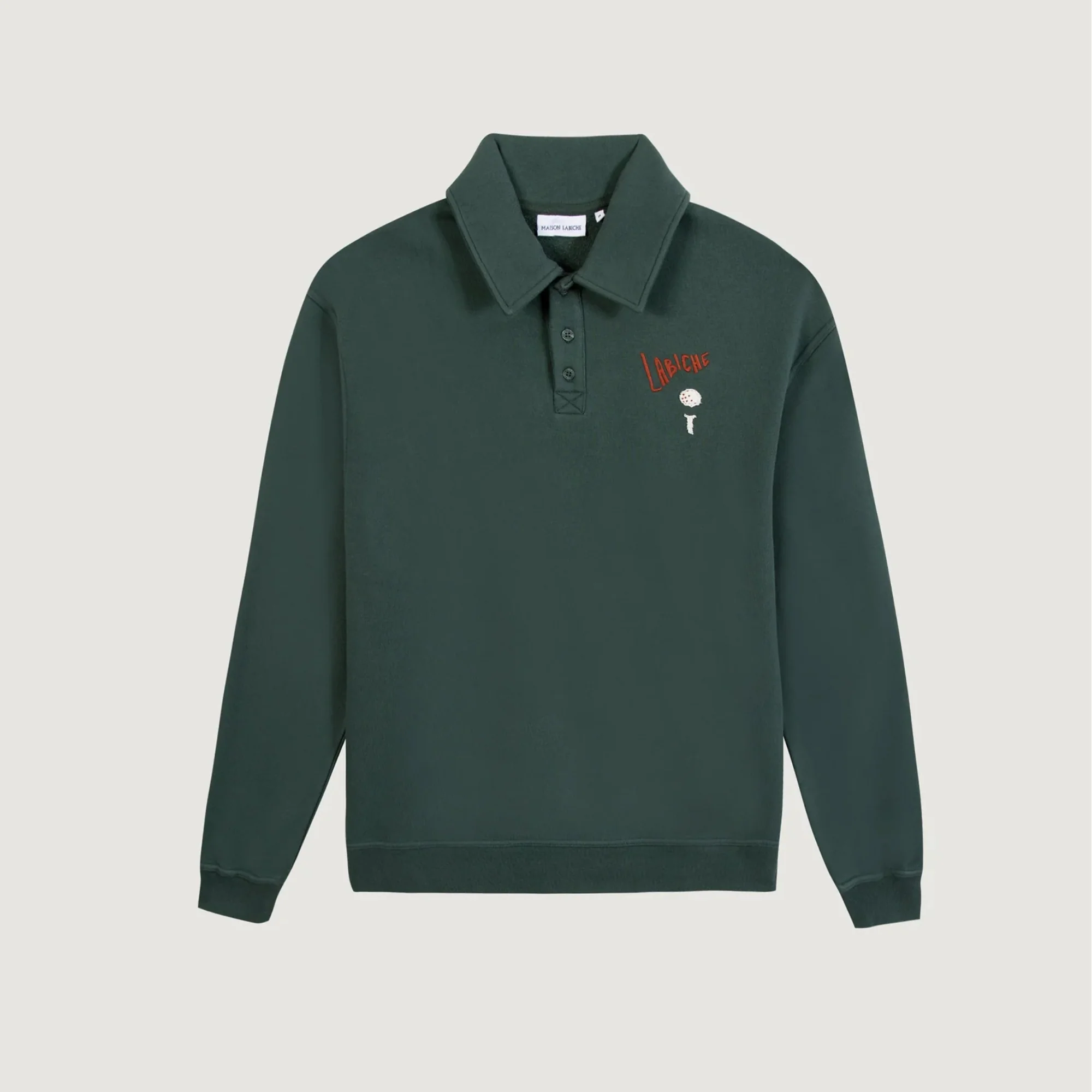 "Drapeau Labiche" Hillairet Sweatshirt (Oak Green) - Image 3
