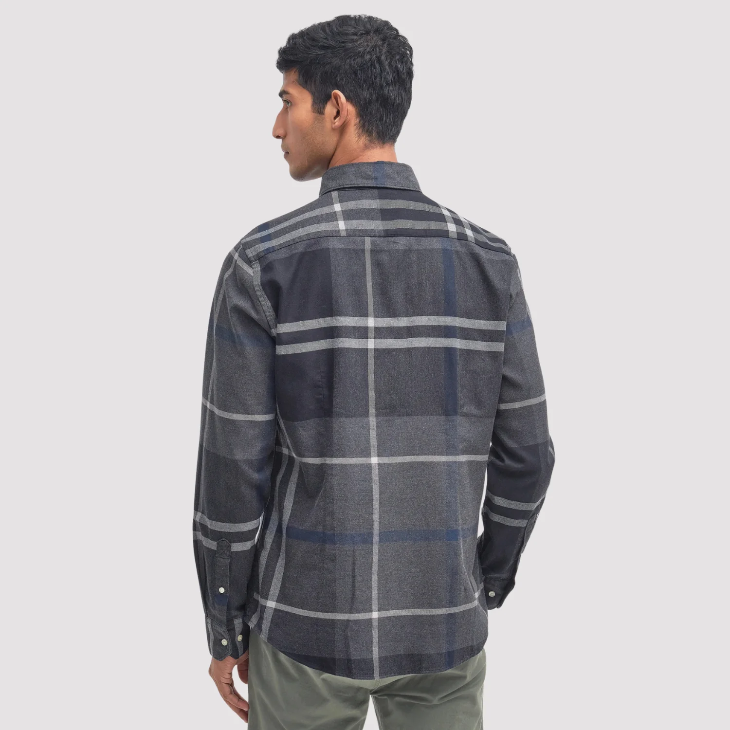 Dunoon Tailored Long-Sleeved Shirt (Graphite) - Image 3